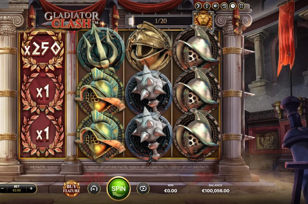 เว็บสล็อตที่มีคนเล่นมากที่สุด เกม Gladiator Clash